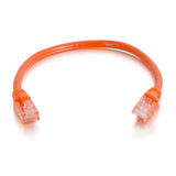 C2G 0.5ft (0.15m) Cat5e Snagless Unshielded UTP Ethernet Network Patch Cable - Orange