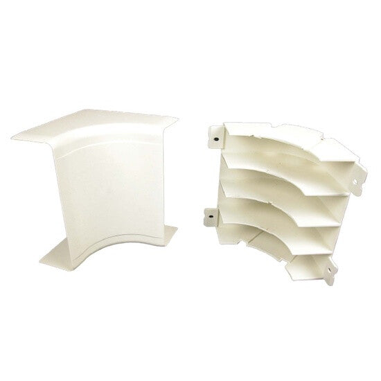 WIREMOLD 5417FO 5400 Radiused Full Capacity Internal Elbow Fitting in Ivory
