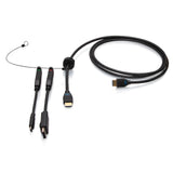 C2G 6ft (1.8m) 4K HDMI® Premium Cable and Universal Dongle Adapter Ring with Color Coded DisplayPortTM and USB-C® (without Pull Tab)