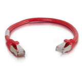 C2G 10ft Cat6 networking cable Red 3.05 m S/UTP (STP)