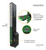 TV One 1RK-SPDR-STRIP-23 power distribution unit (PDU) 10 AC outlet(s) Black