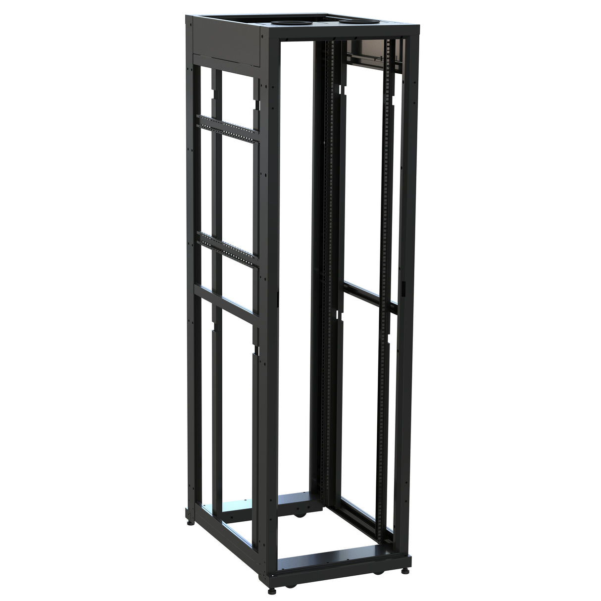 Middle Atlantic 45 RU SNE Series Rack Frame, 36 Inches Deep, 24 Inches Wide with Cage Nut Rackrail