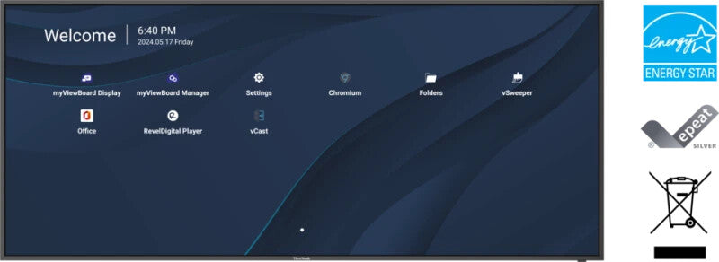 Viewsonic CDE105UW interactive whiteboard 2.67 m (105") 5120 x 2160 pixels Black