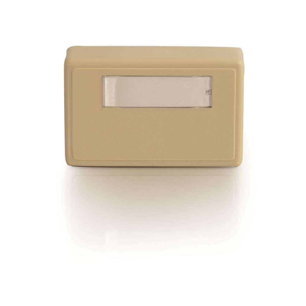 C2G 1-Port Keystone Jack Surface Mount Box - Ivory