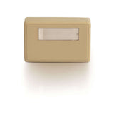 C2G 1-Port Keystone Jack Surface Mount Box - Ivory
