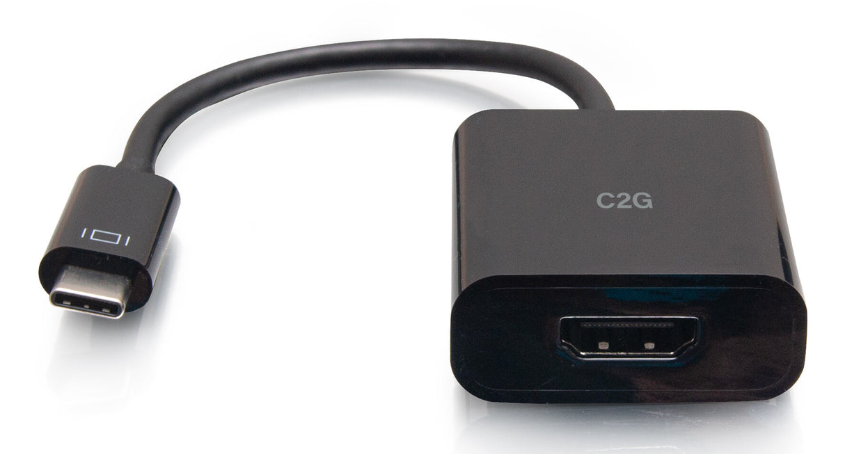 C2G USB-C to HDMI Audio/Video Adapter Converter - 4K 60Hz - Black