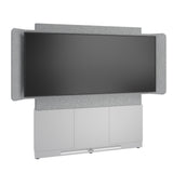 Middle Atlantic ForumTM Floor-to-Wall Mounted 66" (3 Bay) Display Stand for (1) 81" 21:9 Ultra-Wide Display, Light Finish