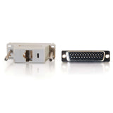 C2G RJ45 to DB25 Male Modular Adapter - Gray