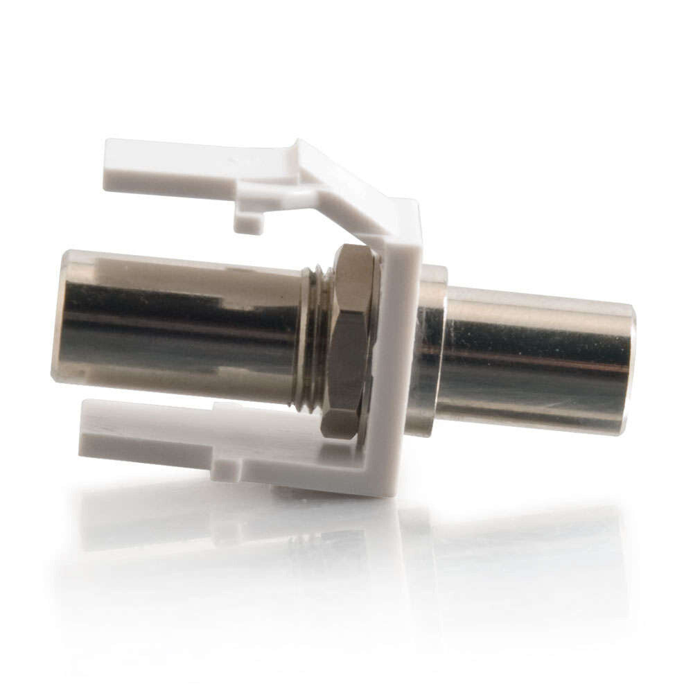 C2G Snap-In 3.5mm Stereo F/F Keystone Insert Module - White