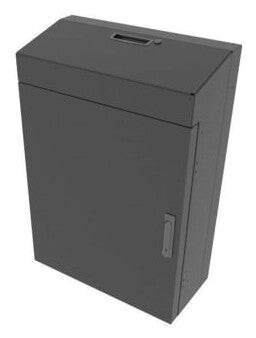 Middle Atlantic 6 RU Low Profile Wall Rack Solid Top - Black