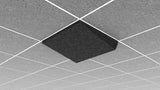 Middle Atlantic Ori Acoustic Ceiling Tile in Silver Gray, Simple Slope 2, 15/16" Layin
