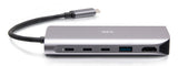 C2G C2G54551 laptop dock/port replicator Wired USB4 Grey
