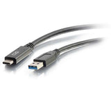 C2G 6ft (1.8m) USB-C® to USB-A 3.2 Gen 1 (5Gbps) Cable M/M - Black