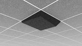Middle Atlantic Ori Acoustic Ceiling Tile in Charcoal Gray, Dynamic Slope 1, 9/16" Layin