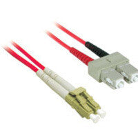 C2G 2m LC/SC Plenum-Rated Duplex 62.5/125 Multimode Fiber Patch Cable InfiniBand/fibre optic cable Red