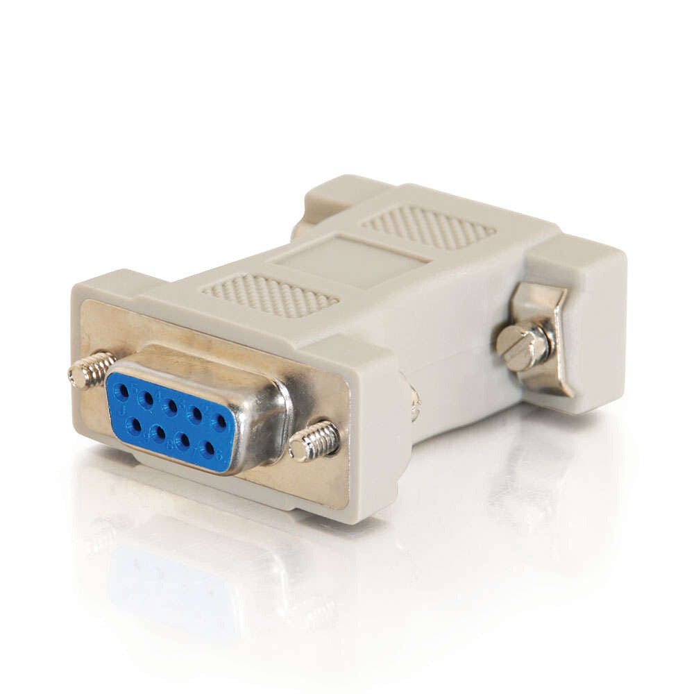 C2G MultiSync® VGA HD15 Male to DB9 Female Serial RS232 Adapter