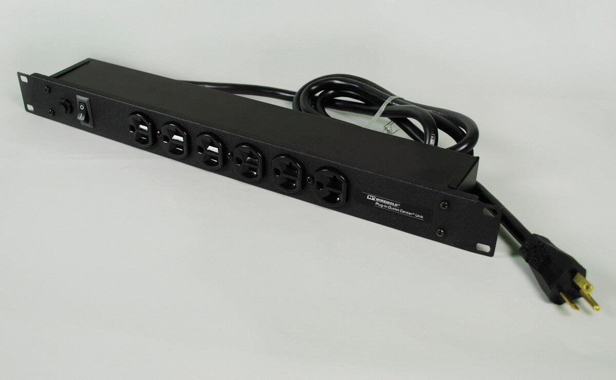 WIREMOLD J60B2B20 power extension 4.6 m 6 AC outlet(s) Indoor Black