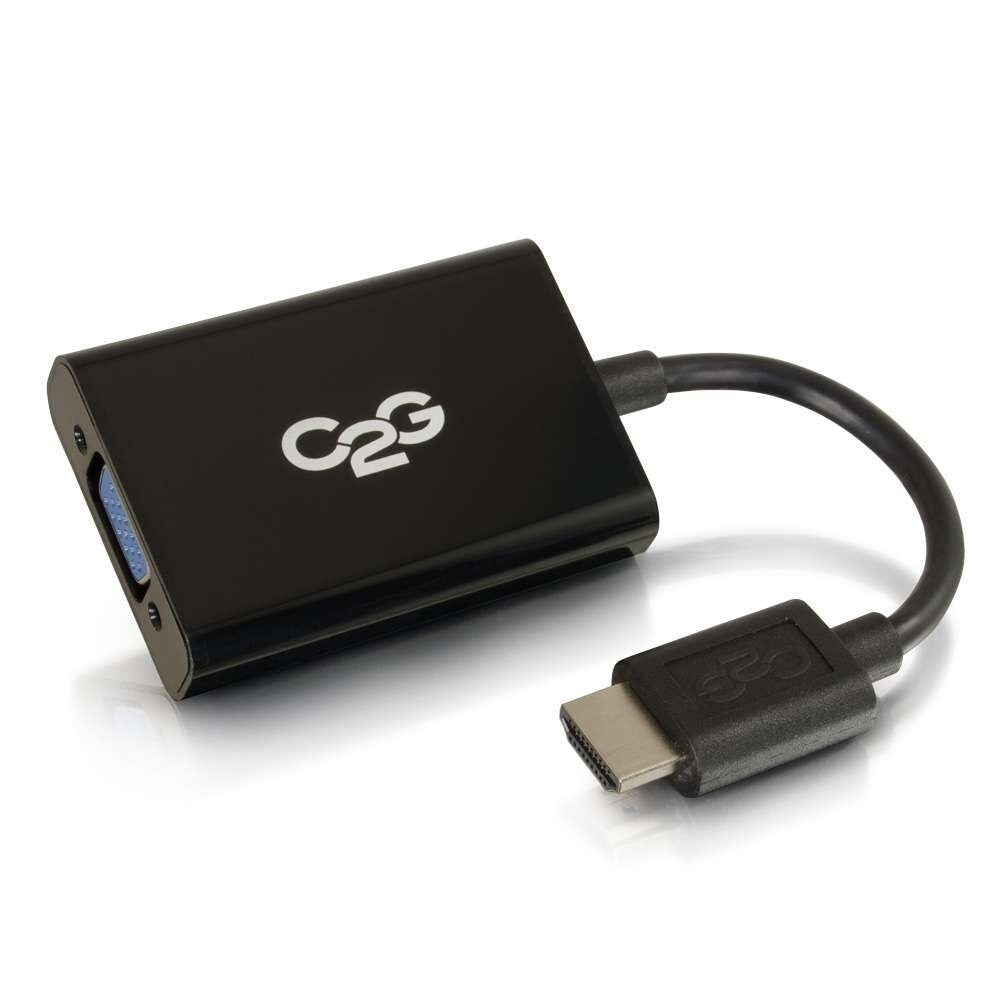 C2G HDMI® Male to VGA and Stereo Audio Female Adapter Converter Dongle