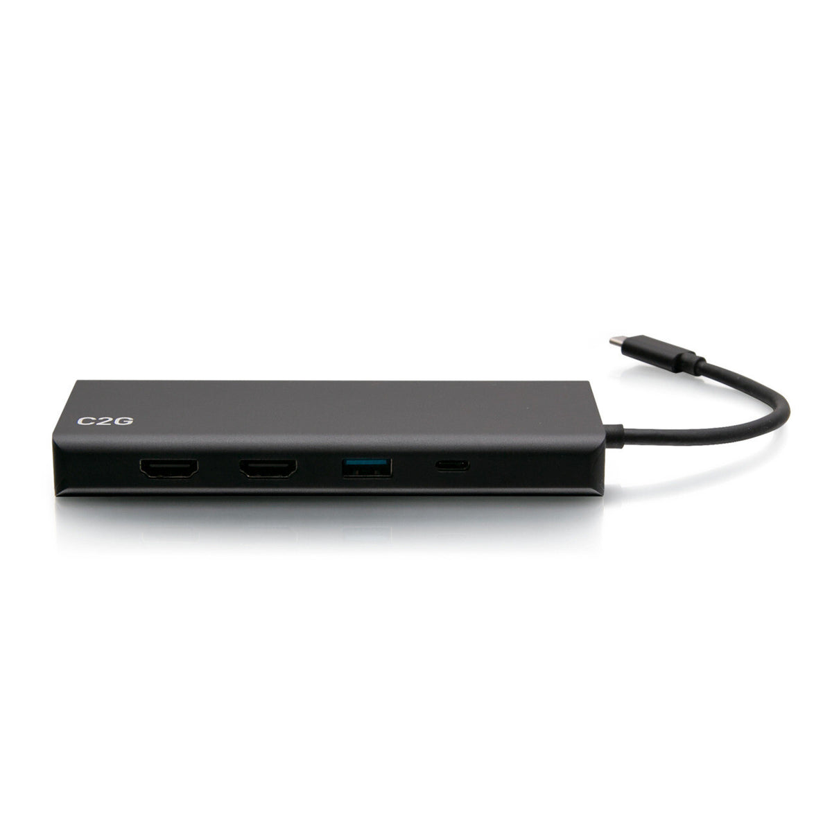 C2G USB-C® 9-in-1 Dual Display Docking Station with 60W Power Supply, HDMI®, Ethernet, USB, 3.5mm Audio and Power Delivery up to 60W - 4K 30Hz (TAA Compliant)