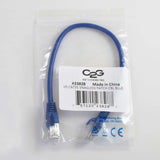 C2G 1ft (0.3m) Cat5e Snagless Unshielded UTP Ethernet Network Patch Cable - Blue