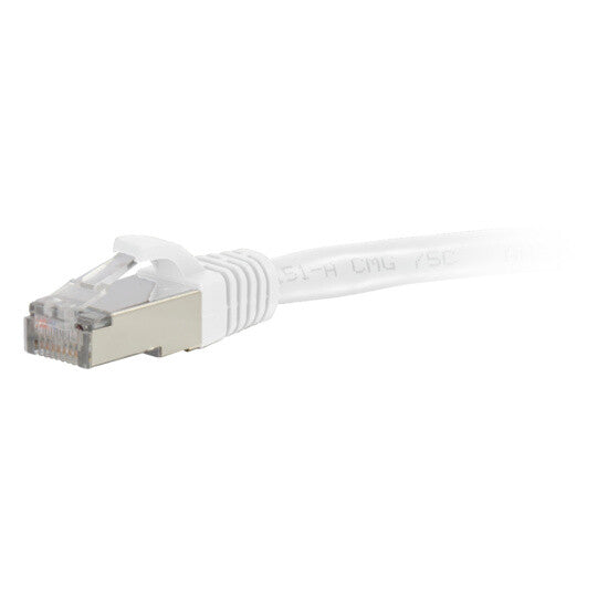 C2G 25ft Cat6a networking cable White 7.6 m S/FTP (S-STP)