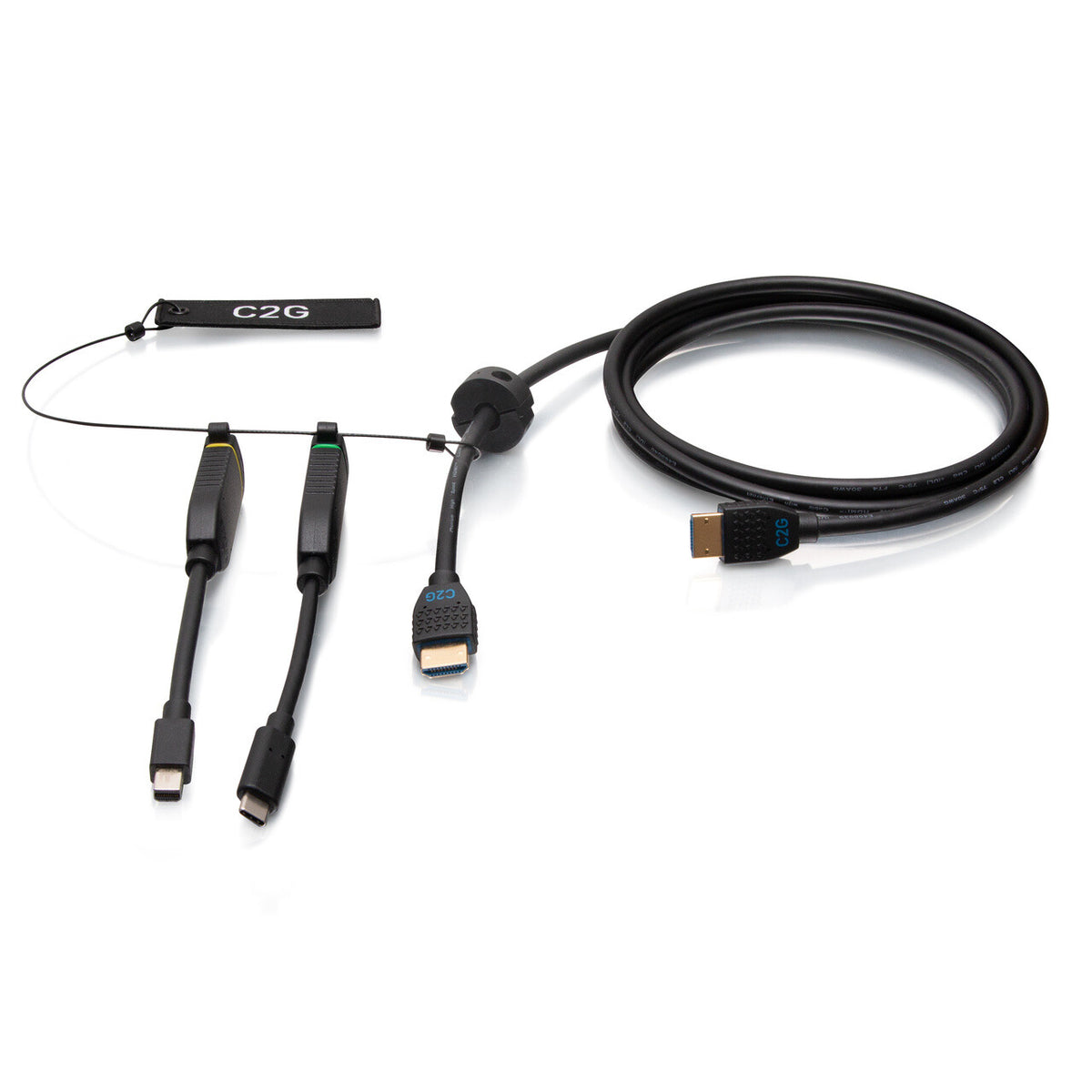 C2G 6ft Premium HDMI Dongle Ring DP USB-C