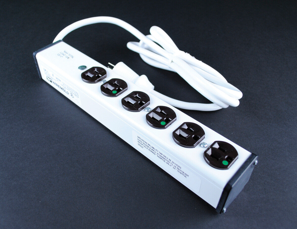 WIREMOLD ULM6-15 power extension 4.5 m 6 AC outlet(s) Indoor Black, White