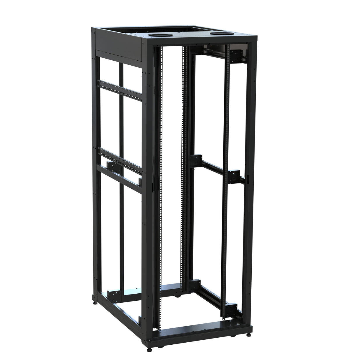 Middle Atlantic 42 RU SNE Series Rack Frame, 42 Inches Deep, 30 Inches Wide with Cage Nut Rackrail