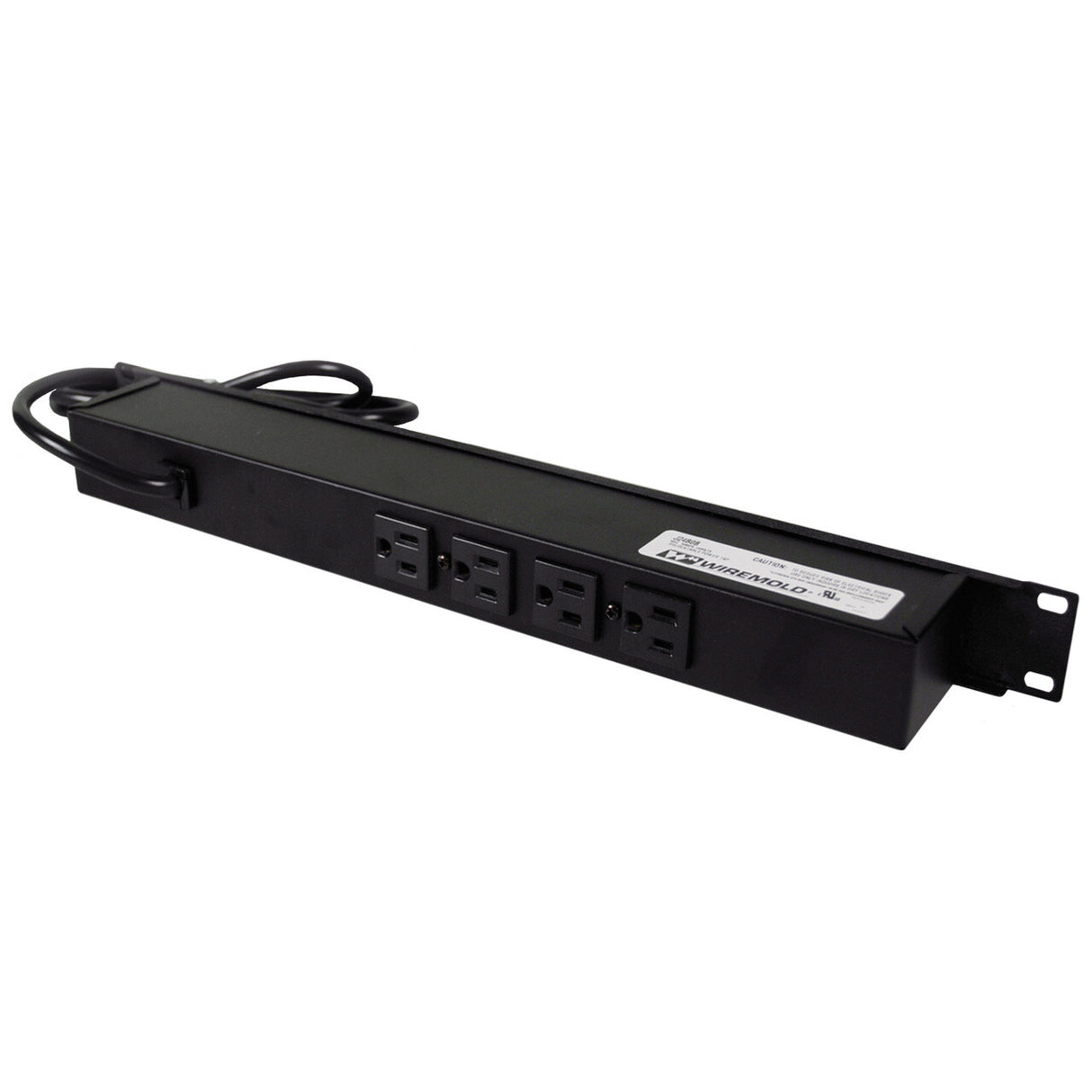 WIREMOLD J24B0B power extension 1.8 m 6 AC outlet(s) Indoor Black