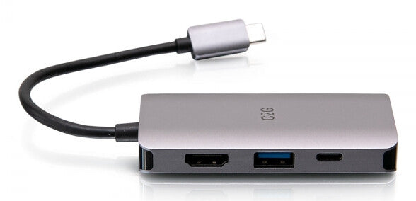 C2G USB-C 4-in-1 Mini Dock with HDMI, USB-A, Ethernet, and USB-C Power Delivery up to 100W - 4K 30Hz