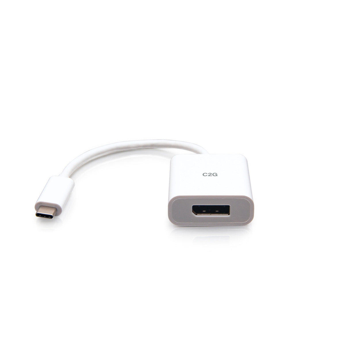 C2G USB-C® to DisplayPortTM Adapter Converter - 4K 60Hz - White