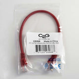 C2G 1ft (0.3m) Cat5e Snagless Unshielded UTP Ethernet Network Patch Cable - Red