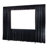 Draper Drapes - 20oz. Velour, 54" x 74", NTSC, Black velour