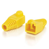 C2G RJ45 Snagless Boot Cover (6.0mm OD) Multipack - 50 Pack- Yellow