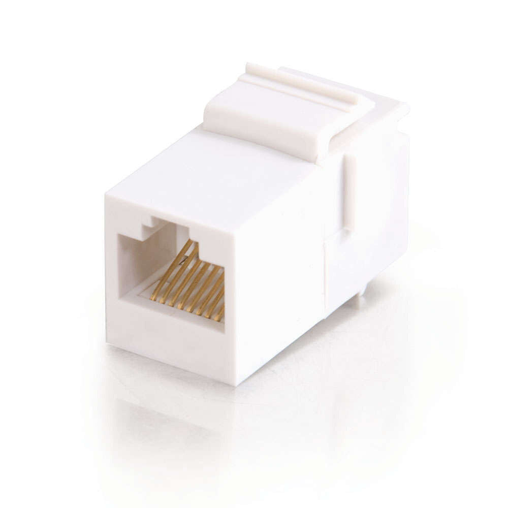 C2G RJ45 (8P8C) Coupler Keystone Insert Module - White