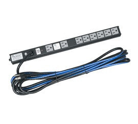 Accu-Tech PD-815SC-20 power extension 0.25 m 8 AC outlet(s) Black