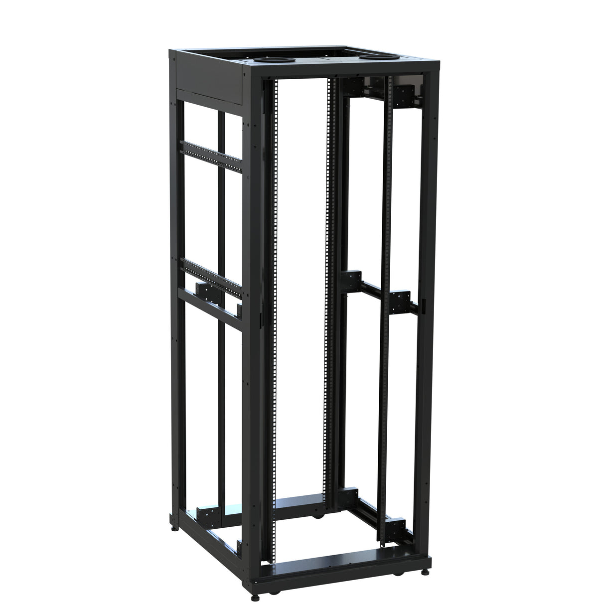 Middle Atlantic 42 RU SNE Series Rack Frame, 36 Inches Deep, 30 Inches Wide with Cage Nut Rackrail