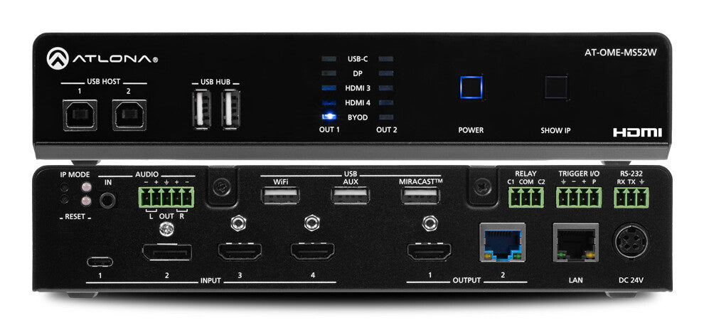 Atlona AT-OME-MS52W matrix switcher AV matrix switcher 130 W
