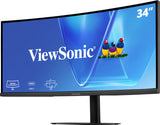 Viewsonic VG Series 34” UWQHD 21:9 IPS Curved Monitor with USB-C Hub