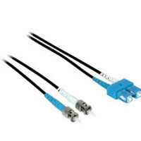 C2G 1m SC/ST Duplex 9/125 Single-Mode Fiber Patch Cable InfiniBand/fibre optic cable Black