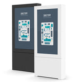 Chief ImpactTM Floor Standing Kiosk – Portrait 55" Black