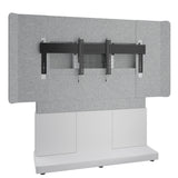 Middle Atlantic ForumTM Free-Standing 66" (3 Bay) Display Stand for (1) 70" to 75" Display, Light Finish