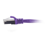 C2G 10ft (3m) Cat6A Snagless Shielded (STP) Ethernet Network Patch Cable - Purple