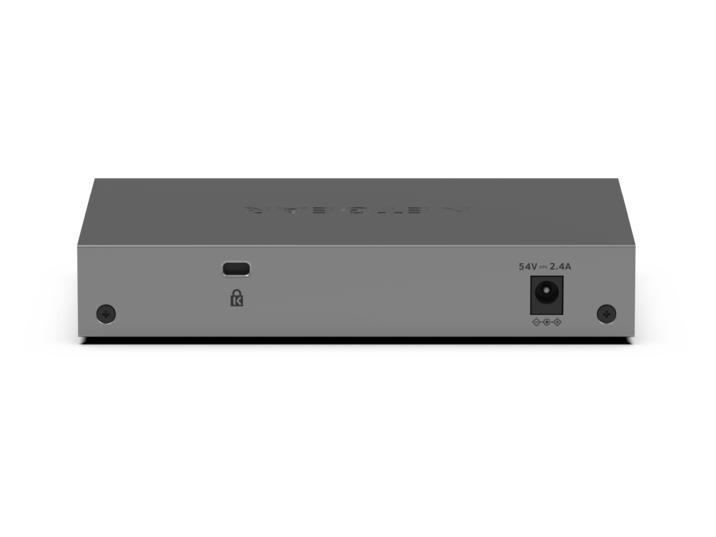 NETGEAR GS105EPP Unmanaged Gigabit Ethernet (10/100/1000) Power over Ethernet (PoE) Desktop/Wall-Mounting Grey