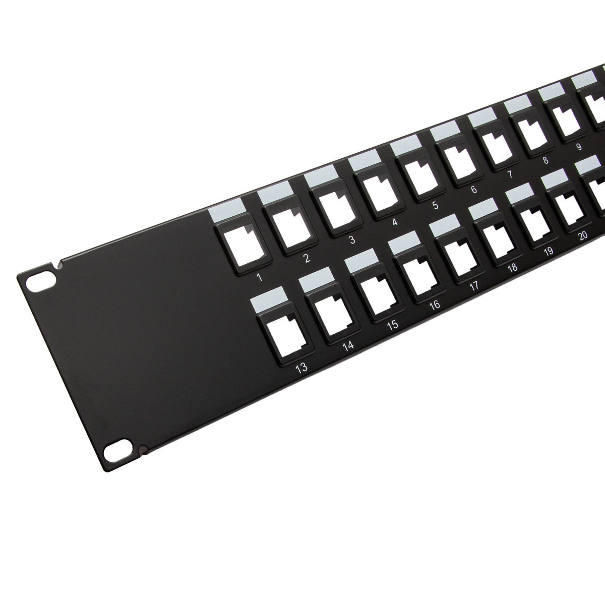 C2G 24-Port Blank Keystone/Multimedia Patch Panel