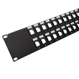 C2G 24-Port Blank Keystone/Multimedia Patch Panel