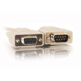 C2G 10ft (3m) DB9 M/F Serial RS232 Extension Cable - Beige