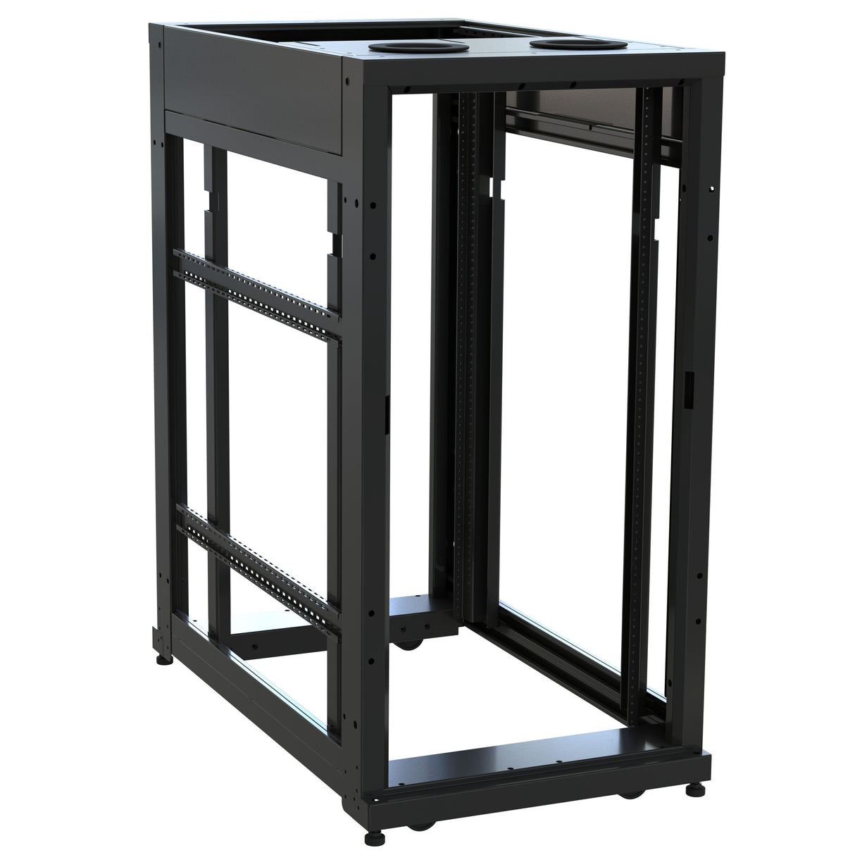 Middle Atlantic 24 RU SNE Series Rack Frame, 42 Inches Deep, 24 Inches Wide with 10-32 Rackrail
