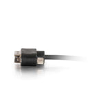 C2G 15ft (4.6m) Serial RS232 DB9 Null Modem Cable with Low Profile Connectors M/F - In-Wall CMG-Rated
