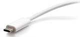 C2G USB-C® to HDMI®, VGA, USB-A, and RJ45 Multiport Adapter - 4K 30Hz - White